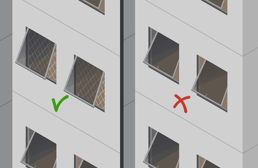 redes de protecao em janelas basculantes